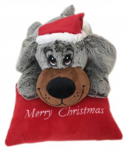 Cute Grey Christmas Dog Sitting on a Cushion Merry Christmas - 2110646.jpg