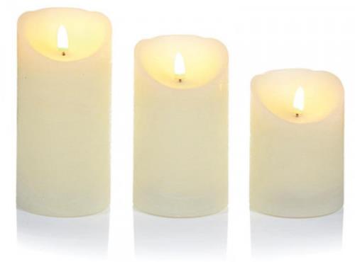 Set of 3 Flickering Candles (Batteries Not Included) - Candles5187292.jpg