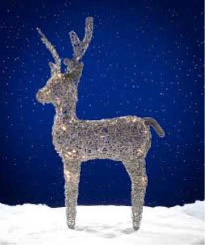 Christmas Hand Woven 80cm Grey Rattan Reindeer Lights - GreyRattanReindeer.jpg